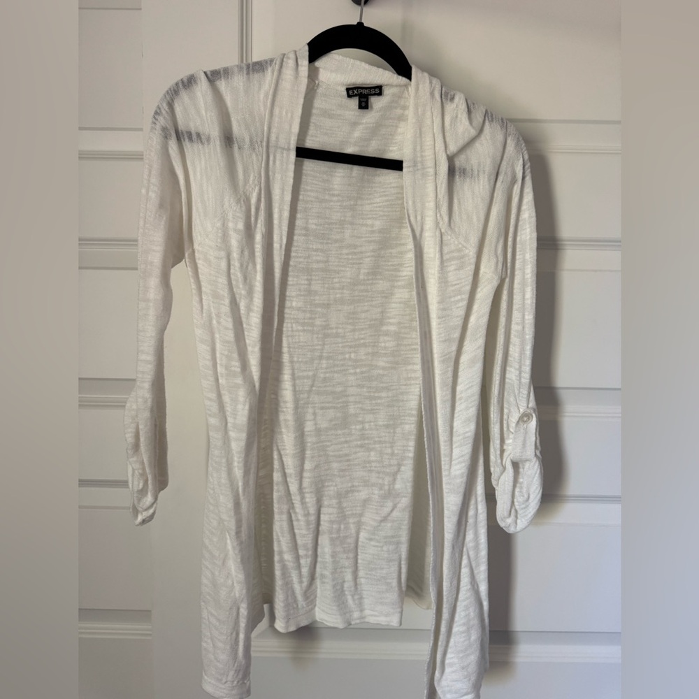White cardigan from Express. Medium.